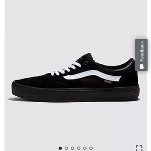 Vans Sk8 low black/black with white stripe